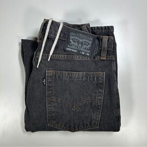 Levi’s Super Baggy Jeans 28x33 Black Loose Fit Wide Leg Y2K Skate Streetwear